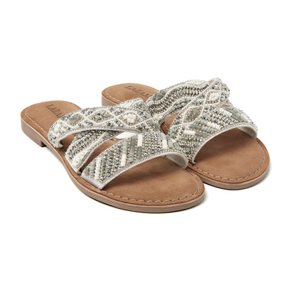 Charlie Dames Slippers White