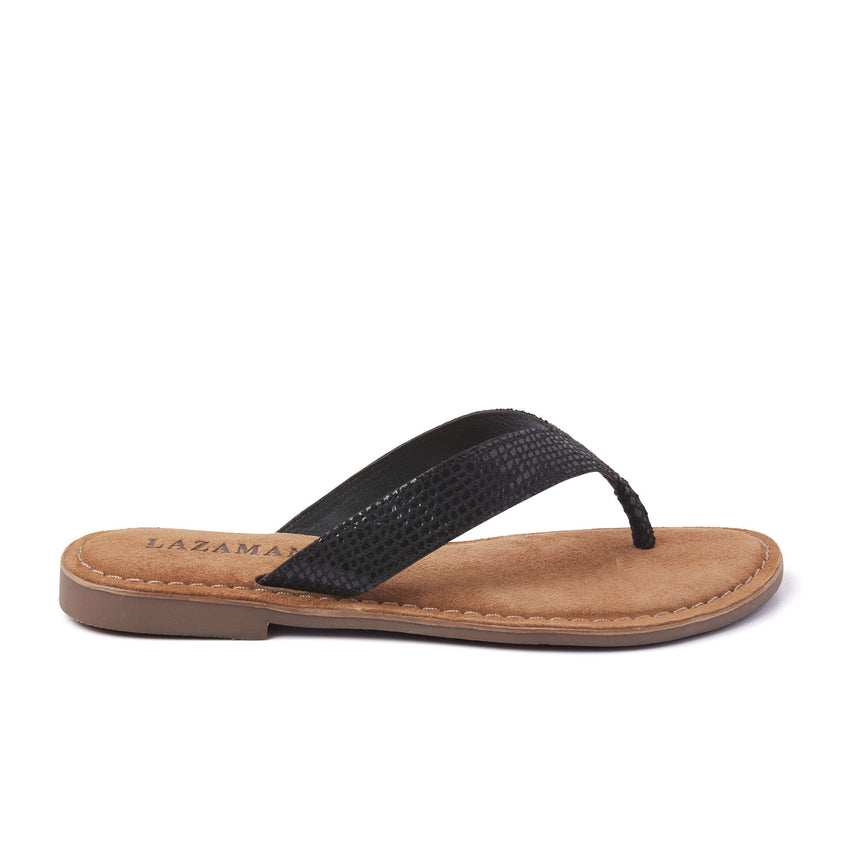 Vera Dames Slippers Leer Black