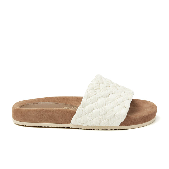Dames Slippers Raffia 75.860 Off-White Dames Slippers Raffia 75.860 Off-White