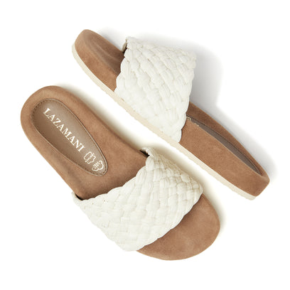 Dames Slippers Raffia 75.860 Off-White