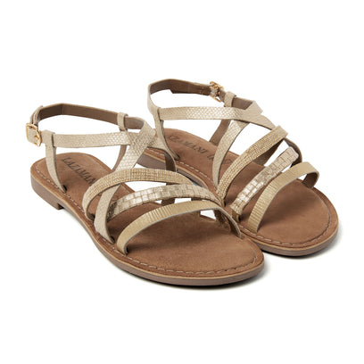 Zuri Dames Sandalen Gold