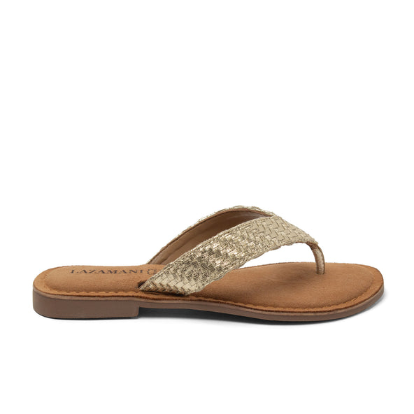 Jule Dames Teenslippers Gold Jule Dames Teenslippers Gold