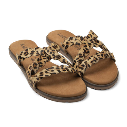 Edsi Dames Slippers Leopard