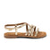 Zuza Dames Sandalen Leer Gold