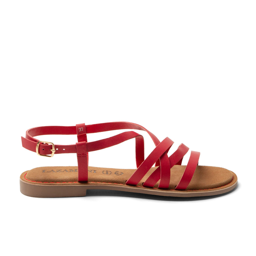 Zuza Dames Sandalen Leer Red
