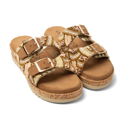 Ragna Dames Slippers Beige