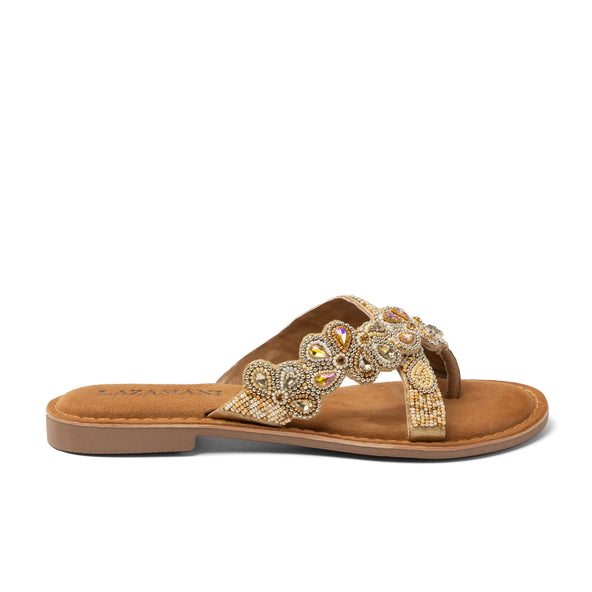 Pena Dames Teenslippers Beige Pena Dames Teenslippers Beige