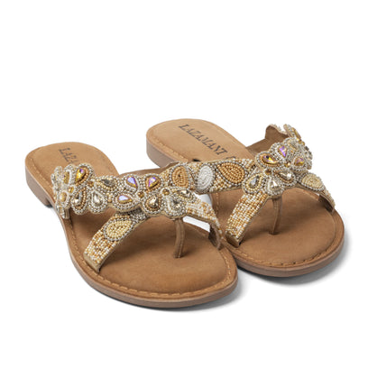 Pena Dames Teenslippers Beige