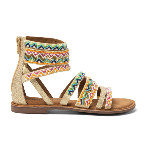 Fem Dames Sandalen Gold Fem Dames Sandalen Gold