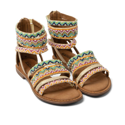 Fem Dames Sandalen Gold