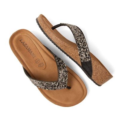 Sky Dames Teenslippers Black