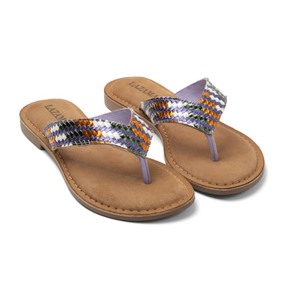Tess Dames Teenslippers Leer Lilac