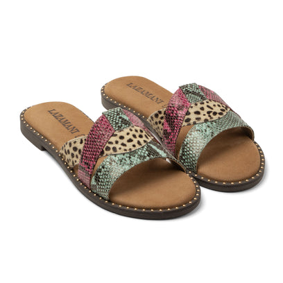 Suze Dames Slippers Fuxia