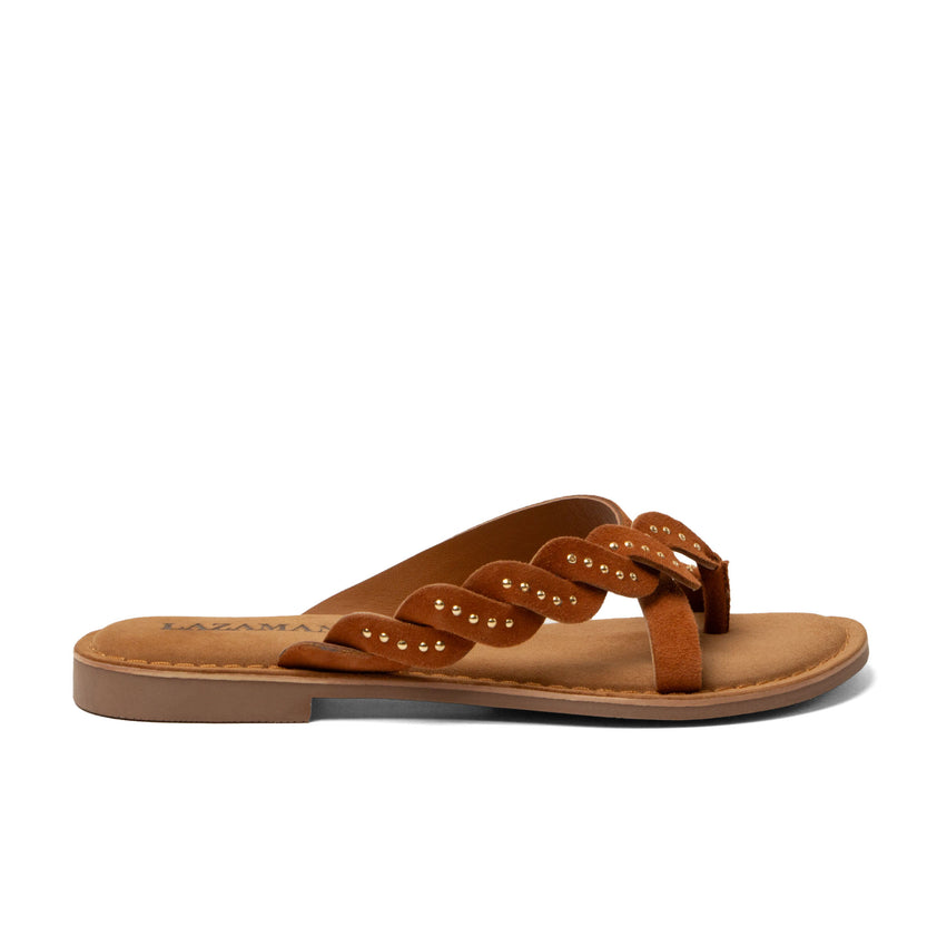 Lena Dames Slippers Suede Tan