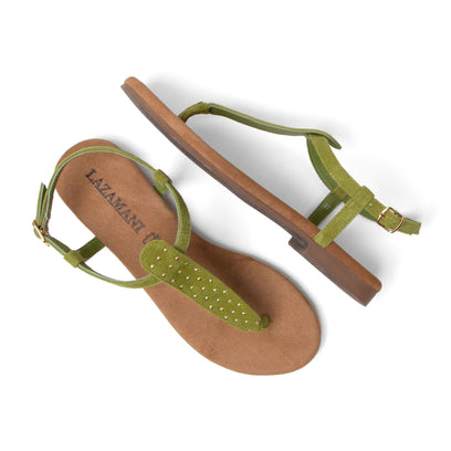 Minu Dames Sandalen Suede Green
