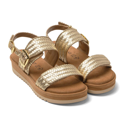 Fenna Dames Sandalen Gold