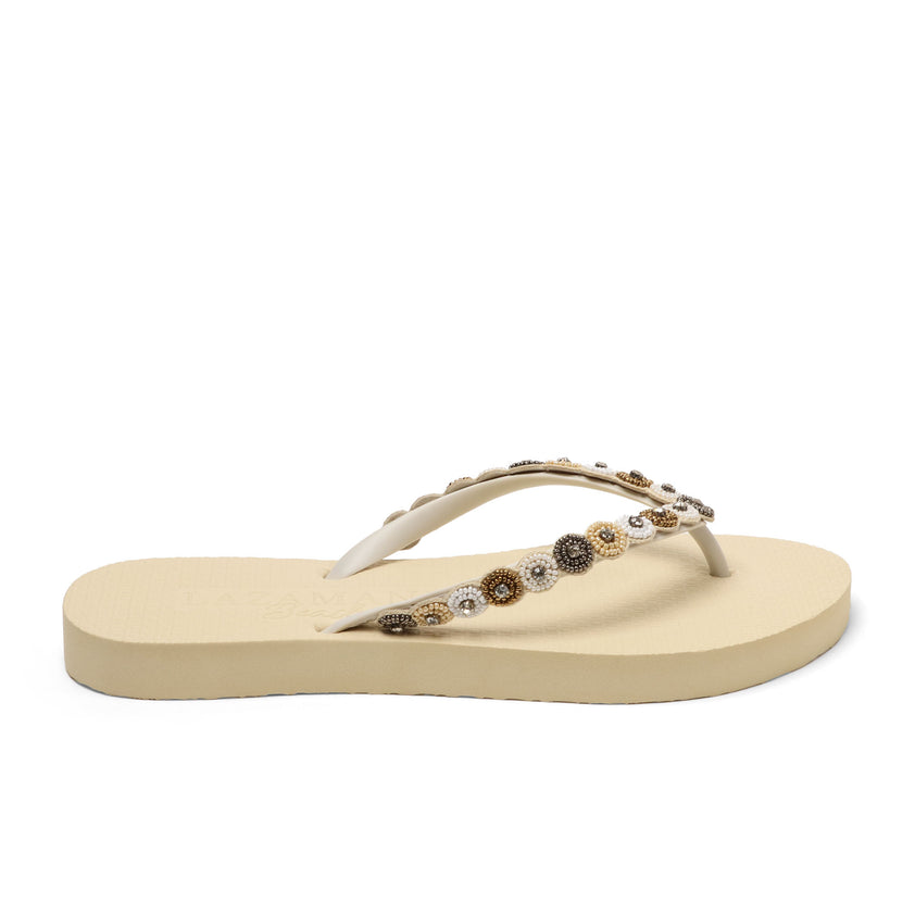 Mallorca Beach Dames Slippers Offwhite