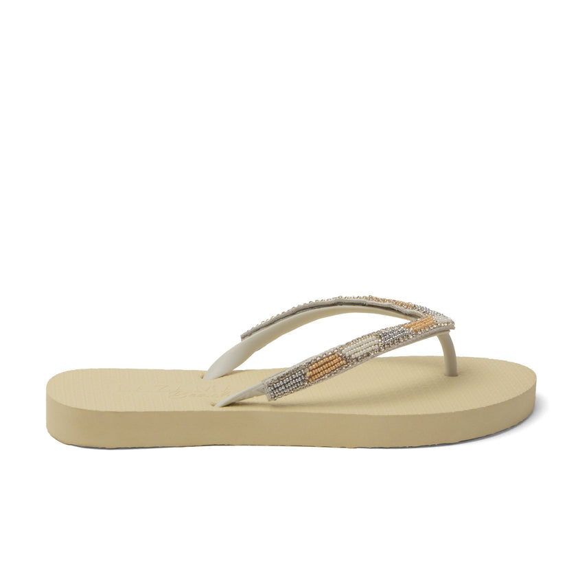 Fraser Beach Dames Slippers Offwhite