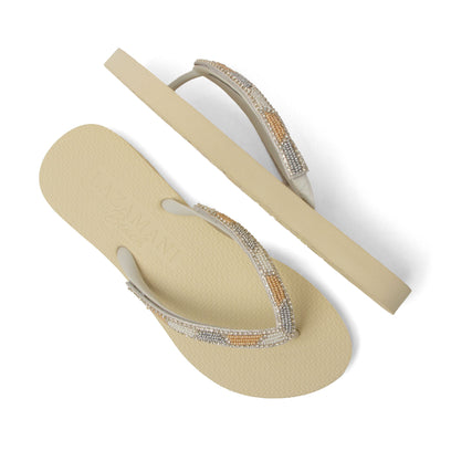 Fraser Beach Dames Slippers Offwhite