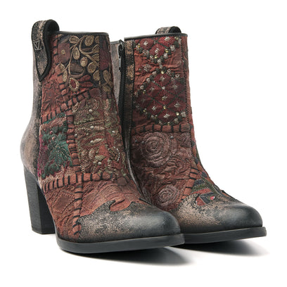 Dames Enkellaarsjes 85.605 Bronze