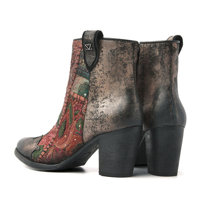 Dames Enkellaarsjes 85.605 Bronze