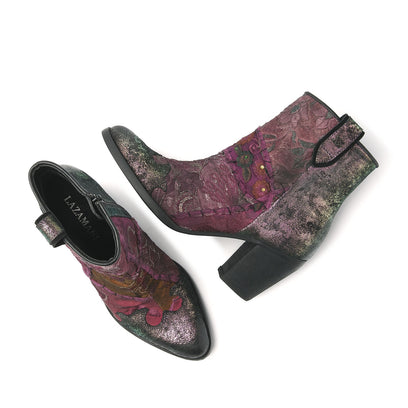 Dames Enkellaarsjes 85.605 Purple-Disco