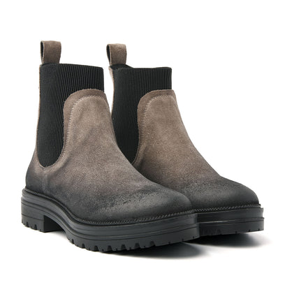 Beau Dames Chelsea Boots Suede Fango