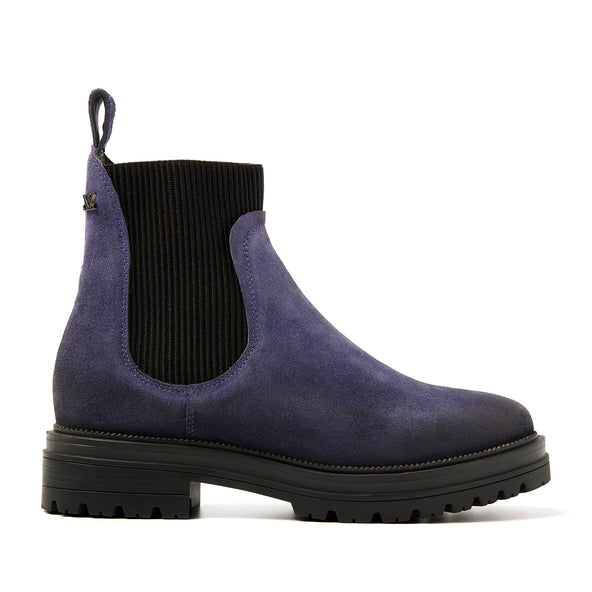 Beau Dames Chelsea Boots Suede Purple Beau Dames Chelsea Boots Suede Purple