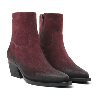 Dames Enkellaarsjes 85.632 Bordo
