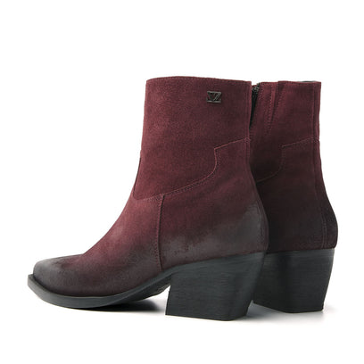 Dames Enkellaarsjes 85.632 Bordo
