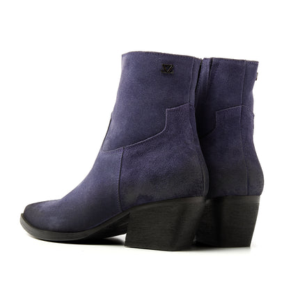 Alix Dames Enkellaarsjes Suede Purple