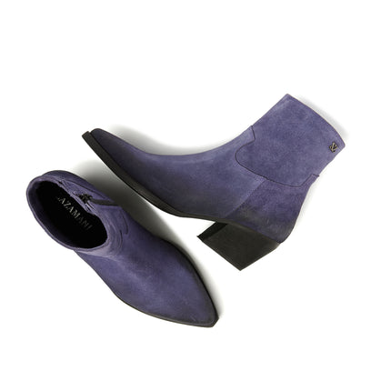 Alix Dames Enkellaarsjes Suede Purple