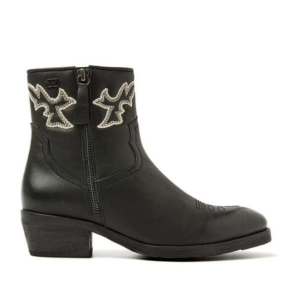 Solange Dames Cowboy Boots Leer Black Solange Dames Cowboy Boots Leer Black