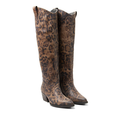 Adaline Dames Laarzen Leer Fango/Leo