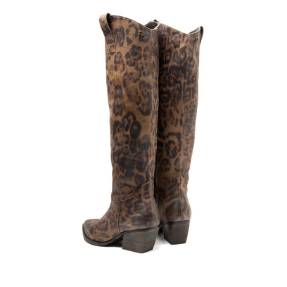 Adaline Dames Laarzen Leer Fango/Leo