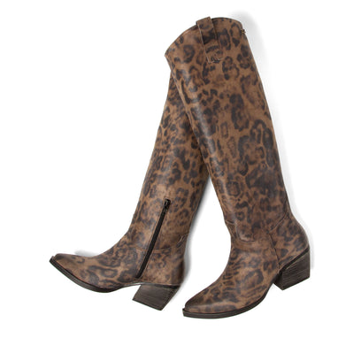 Adaline Dames Laarzen Leer Fango/Leo