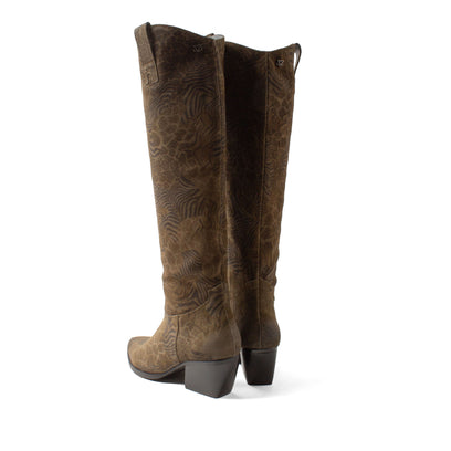 Adaline Dames Laarzen Suede Khaki