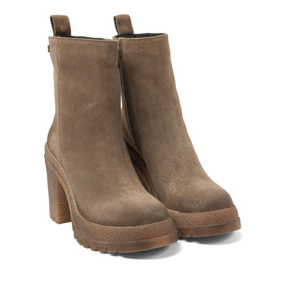 Rowan Dames Boots Suede Taupe