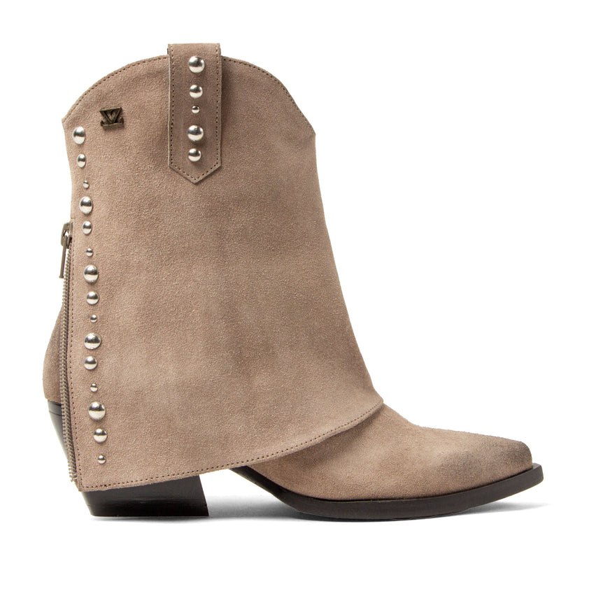 Yara Dames Sleeve Boots Suede Fango