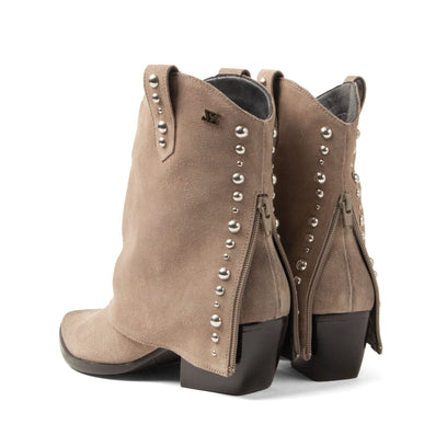 Yara Dames Sleeve Boots Suede Fango