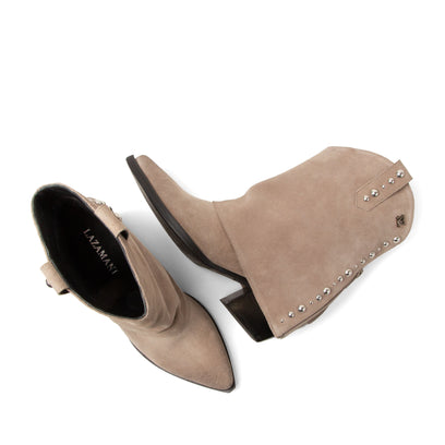 Yara Dames Sleeve Boots Suede Fango