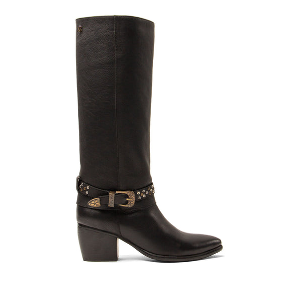 Jet Dames Laarzen Leer Black Jet Dames Laarzen Leer Black