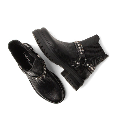 Jagger Dames Chelsea Boots Leer Black