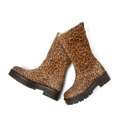 Jacky Dames Boots Suede Tan/Leo