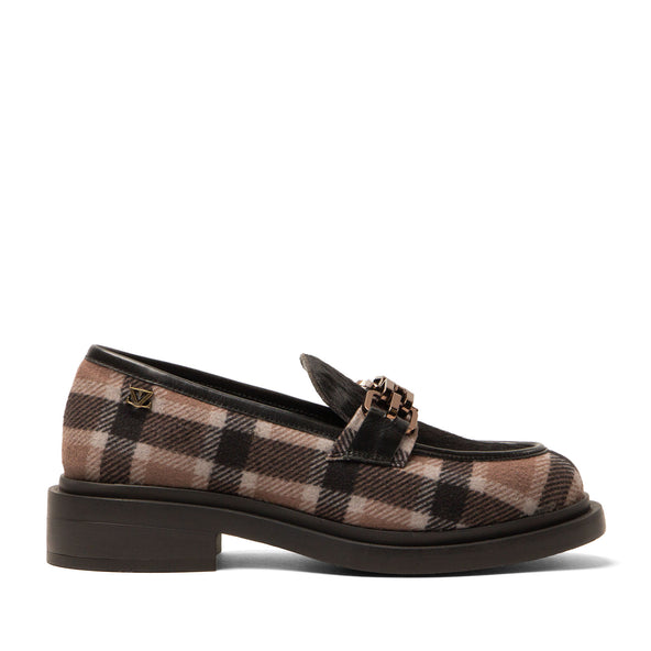 Oxford Dames Loafers Tartan Black Oxford Dames Loafers Tartan Black