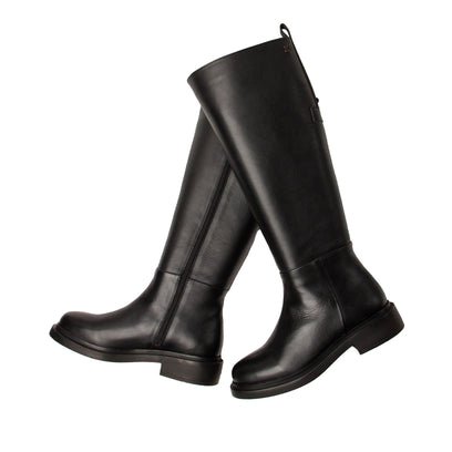 Uma Dames Laarzen Leer Black