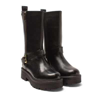 Lotte Dames Boots Leer Black