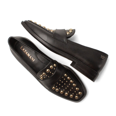 Benthe Dames Loafers Leer Black