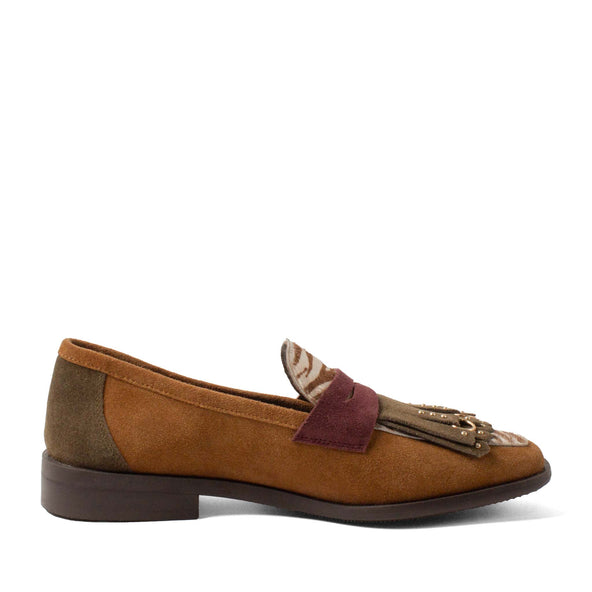 Lola Dames Loafers Suede Tan Lola Dames Loafers Suede Tan