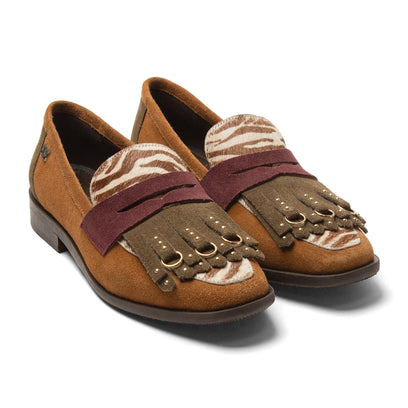 Lola Dames Loafers Suede Tan